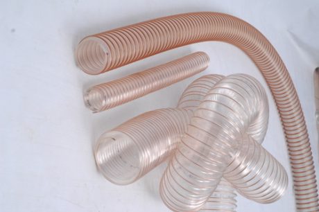 PU hoses with metal spiral